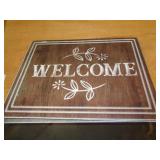 18X24 HEAVY RUBBER MAT - WELCOME - NO SHIPPING