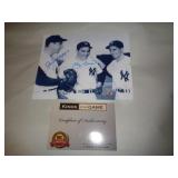8X10 W CERT -  DIMAGGIO & BERRA
