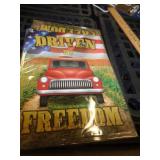 12X17 METAL SIGN -    RED TRUCK