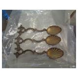 3 - STERLING SPOONS - APPROX 21 GRAMS / FR