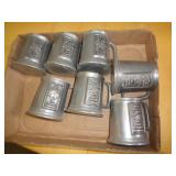 PEWTER MUGS 'DAY AT THE RACES' PEWTER MUGS 'DAY AT THE RACES'
