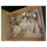 LOT OF SILVERPLATE & MISC LOT OF SILVERPLATE & MISC