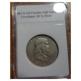 1961D FRANKLIN HALF 1961D FRANKLIN HALF