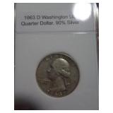 1963D WASHINGTON QUARTER 1963D WASHINGTON QUARTER