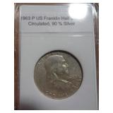 1963P FRANKLIN HALF 1963P FRANKLIN HALF