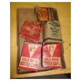 LOT OF VINTAGE BOTTLE CAPS LOT OF VINTAGE BOTTLE CAPS