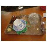 LOT OF GLASSWARE LOT OF GLASSWARE