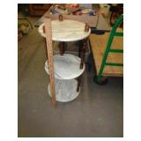 MARBLE & WOOD TABLE MARBLE & WOOD TABLE