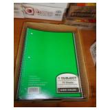 LOT OF 1 SUBJECT NOTEBOOKS APPROX 8 PER LOT LOT OF 1 SUBJECT NOTEBOOKS APPROX 8 PER LOT