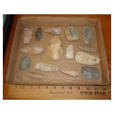 COLLECTION OF ARROWHEADS & FLINTSTONES COLLECTION OF ARROWHEADS & FLINTSTONES