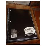LOT OF 1 SUBJECT NOTEBOOKS APPROX 8 PER LOT LOT OF 1 SUBJECT NOTEBOOKS APPROX 8 PER LOT