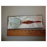 LARGE MURANO GLASS MAGNIFIER / CHEETAH THEME LARGE MURANO GLASS MAGNIFIER / CHEETAH THEME