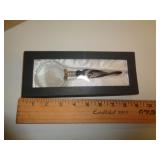 LARGE MURANO GLASS MAGNIFIER / BLACK & SILVER LARGE MURANO GLASS MAGNIFIER / BLACK & SILVER