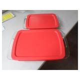 2 - PYREX CASSEROLES 2 - PYREX CASSEROLES