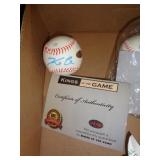 KOBE SIGNED BASEBALL W CERT KOBE SIGNED BASEBALL W CERT