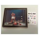 8X10 PHOTO W CERT - ALI (FRAME BROKE) 8X10 PHOTO W CERT - ALI (FRAME BROKE)