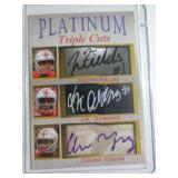 SPORTS CARD - SEE DESCR - FIELDS,DOBBINS,YOUNG SPORTS CARD - SEE DESCR - FIELDS,DOBBINS,YOUNG