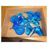 LOT OF GLASS BLUEBIRDS LOT OF GLASS BLUEBIRDS