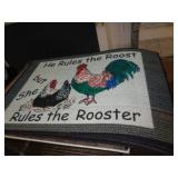 DOOR MAT 17X26 - ROOSTER DOOR MAT 17X26 - ROOSTER