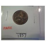 1857 FLYING EAGLE CENT 1857 FLYING EAGLE CENT