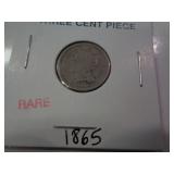1865 THREE CENT PIECE 1865 THREE CENT PIECE