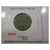 1865 TWO CENT PIECE 1865 TWO CENT PIECE