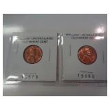 2 - BU WHEAT CENTS 2 - BU WHEAT CENTS