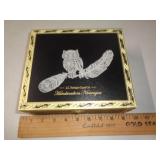DECORATED WOOD CIGAR BOX DECORATED WOOD CIGAR BOX