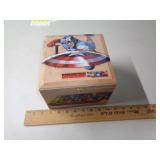 DECORATED WOOD CIGAR BOX DECORATED WOOD CIGAR BOX