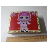 DECORATED WOOD CIGAR BOX DECORATED WOOD CIGAR BOX