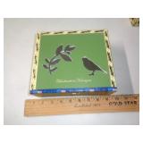 DECORATED WOOD CIGAR BOX DECORATED WOOD CIGAR BOX