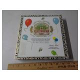 DECORATED WOOD CIGAR BOX DECORATED WOOD CIGAR BOX