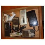 LOT OF PHONES & TAPE RECORDERS LOT OF PHONES & TAPE RECORDERS