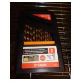 29PC TITANIUM DRILL BIT SET / NEW 29PC TITANIUM DRILL BIT SET / NEW