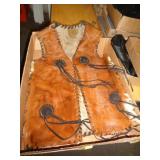 COW HIDE VEST / MAYBE WOMANS MED SZ COW HIDE VEST / MAYBE WOMANS MED SZ