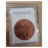 1 OZ COPPER ROUND - 2ND AMENDMENT 1 OZ COPPER ROUND - 2ND AMENDMENT