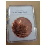 1 OZ COPPER ROUND - FUGIO CENT 1 OZ COPPER ROUND - FUGIO CENT