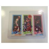 SPORTS CARD-'COPY'-BIRD,ERVING,JOHNSON SPORTS CARD-'COPY'-BIRD,ERVING,JOHNSON