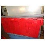 RED TOTE W LID RED TOTE W LID