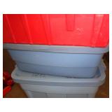 SMALL BLUE TOTE W LID SMALL BLUE TOTE W LID