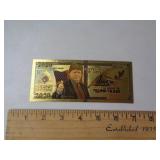 TRUMP NOVELTY PLASTIC NOTE TRUMP NOVELTY PLASTIC NOTE