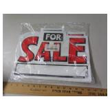 4 - PLASTIC FOR SALE SIGNS 4 - PLASTIC FOR SALE SIGNS