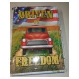 METAL SIGN - 12'X16'- RED TRUCK METAL SIGN - 12'X16'- RED TRUCK
