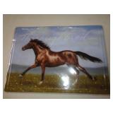 METAL SIGN - 12'X16'- HORSE METAL SIGN - 12'X16'- HORSE