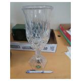 2 - SHANNON CRYSTAL CANDLE HOLDERS 11' T
