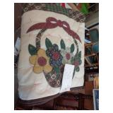 86X70 HANDMADE BASKET QUILT