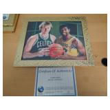 8X10 SIGNED PHOTO W CERT - BIRD & JOHNSON