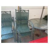 PATIO SET - 4 CHAIRS & TABLE / RW