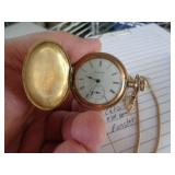 ELGIN WIND UP POCKET WATCH - WORKING
