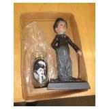 CHARLIE CHAPLIN FIGURE & GLASS